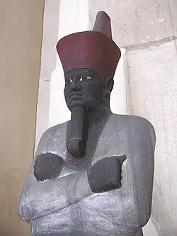 Image 32An Osiris statue of Mentuhotep II, the founder of the Middle Kingdom (from History of ancient Egypt)