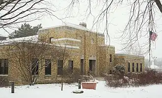 Mequon City Hall, listed on the National Register of Historic Places