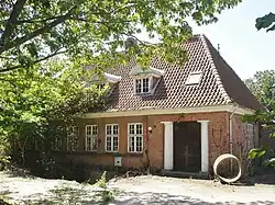 The former railway station in Mern