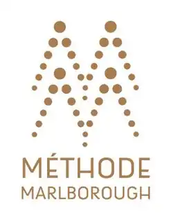 Photograph of the logo Méthode Marlborough used for New Zealand sparkling wine