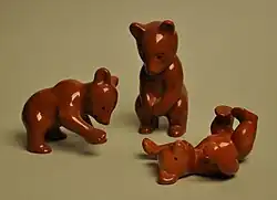 Metlox Manufacturing Company bear figurines.