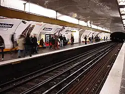 Two-track, two-platform subway station