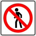 SR-31: Pedestrians prohibited