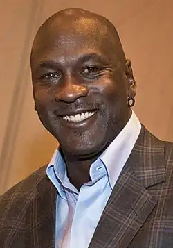 fourteen-time NBA All-star, six-time NBA Champion, 5-time NBA MVP, Naismith Basketball Hall of Fame member Michael Jordan (B.A. 1986)