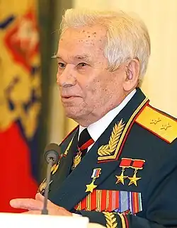 Gun designer Mikhail Kalashnikov