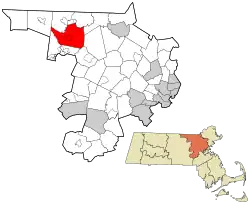 Location in Middlesex County in Massachusetts