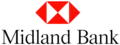 Final logo used from 1997 to 1999 (HSBC logo with "Midland Bank" name)