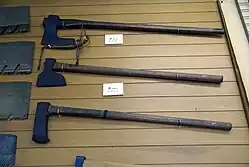 Traditional Japanese axes in the Miki City Hardware Museum
