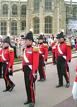 Military Knights of Windsor wearing cocked hats, 2006.
