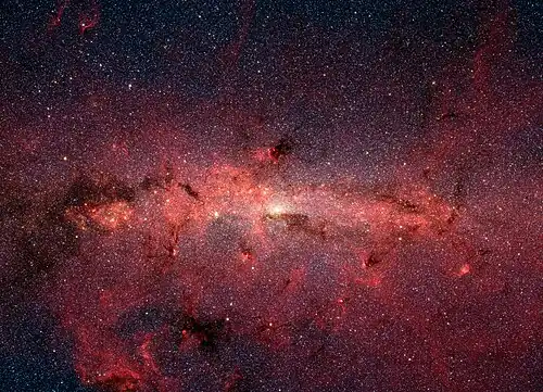 Infrared image from Spitzer Space Telescope