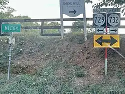 Sign on a main road near Milton.