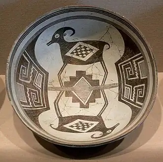 Mimbres Bowl with Bighorn Sheep and Geometrical Design, New Mexico, c. 1000-1150 A.D.