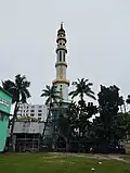 The minaret from the grounds of Kushtia Public Library
