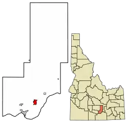 Location in Minidoka County, Idaho