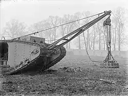 Mark IV salvage tank using an experimental magnetic clutch