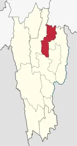 Location in Mizoram