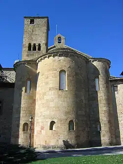 Monastery of Leyre, apse and tower.