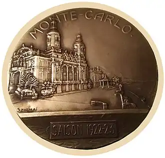 Monnet's bronze medal, 1923 (front side)