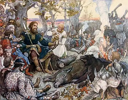 Vladimir Monomakh resting after hunt