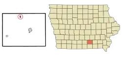Location of Lovilia, Iowa