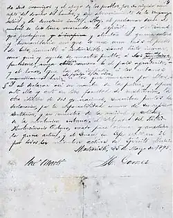 Montecristi document