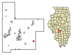 Location in Montgomery County, Illinois