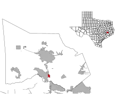 Location of Oak Ridge North, Texas