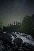 Lower Montreal Falls at night