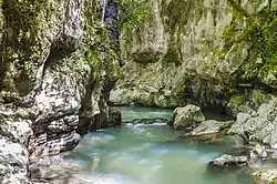 The gorges near the caves