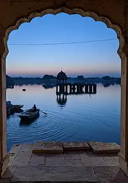 Chhatri in Gadisar Lake
