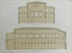 Drawing of the 5th century Church of the Acheiropoietos by Charles Texier, 1864