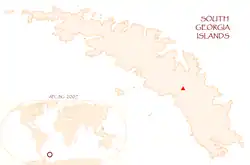 Location of Mt. Roots