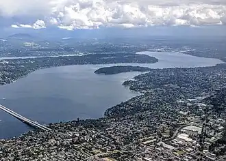 Mount Baker neighborhood, aerial from the northwest