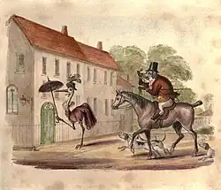 Plate from Life and Adventures of Mr. Pig and Miss Crane.