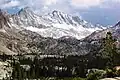 Mt. Thompson with an autumn dusting of snow. 13,280+ ft "Ski Mountaineers Peak" (left) is the highpoint of Thompson Ridge