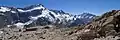 Mueller Hut with Mount Sefton and Aoraki / Mount Cook