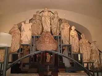 Statues of Portal from Zagreb's Cathedral, 1880s