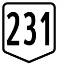 Route 231 shield