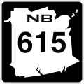 Route 615 marker
