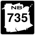 Route&nbsp;735 marker