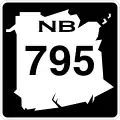 Route 795 marker