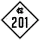 North Carolina Highway 201 marker