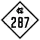 North Carolina Highway 287 marker