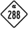 North Carolina Highway 288 marker