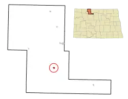 Location of Grano, North Dakota