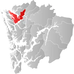 Lindås within Hordaland