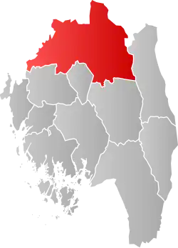 Indre Østfold within Østfold