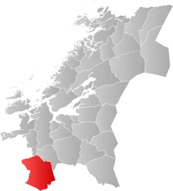 Oppdal within Trøndelag