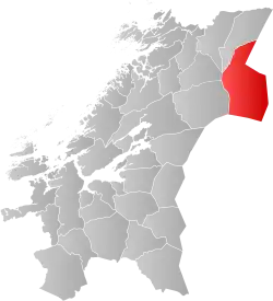 Lierne within Trøndelag