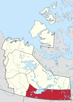 Location within the Northwest Territories